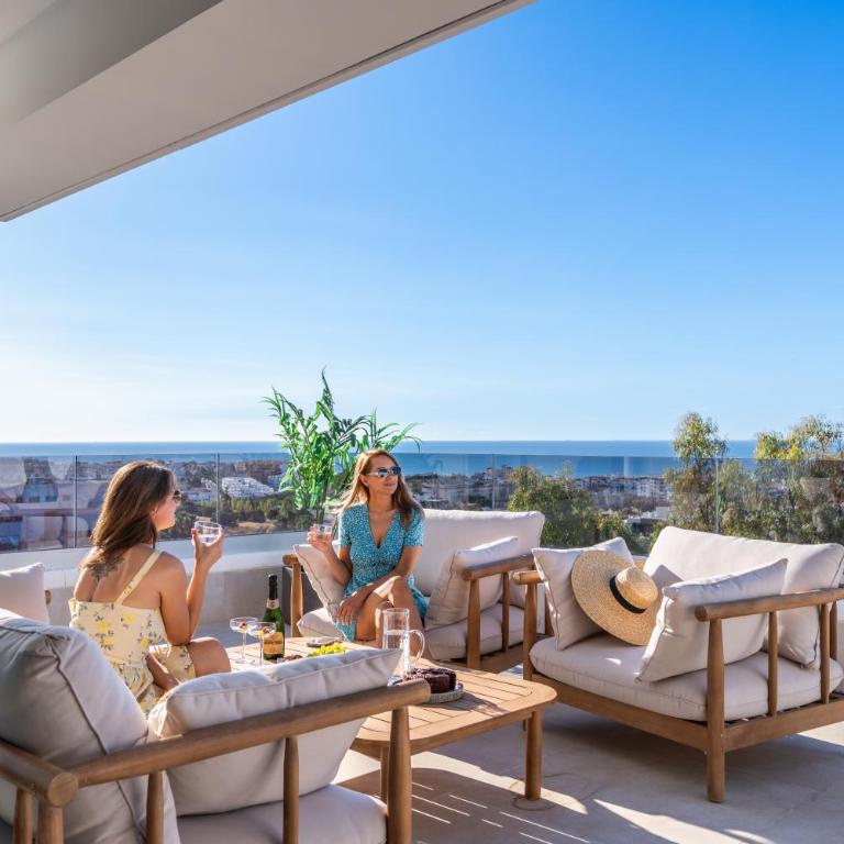 Mirador Estepona Hills Sea View with Pool included & additional Padel Court and Gym by Downtown Apartments Spain - Appartement 3 Chambres - Vue sur Mer - 12