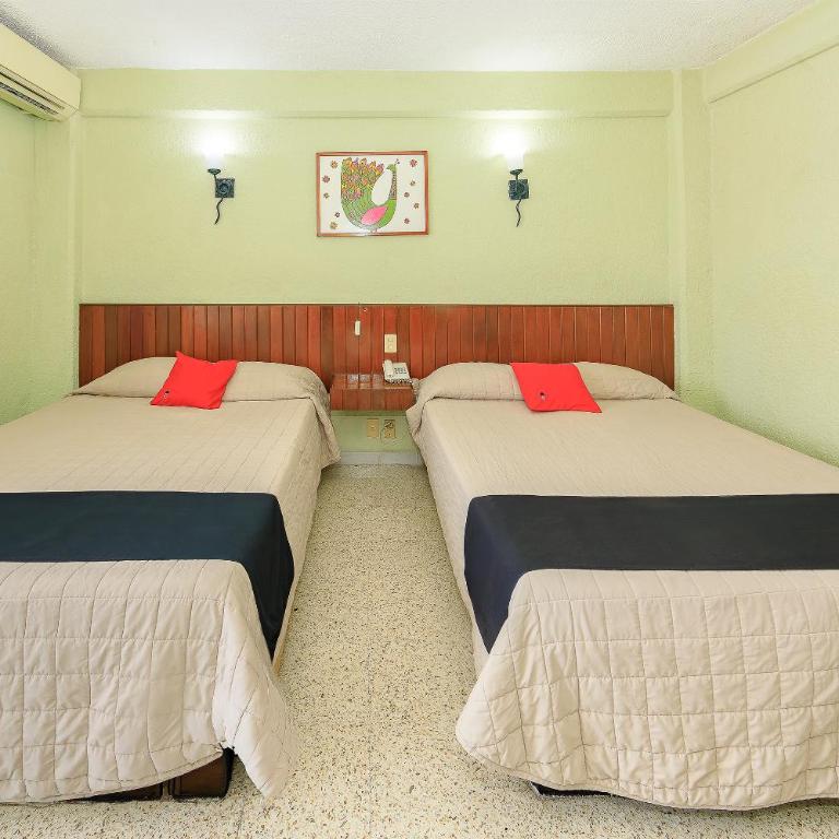 Palette Hotel Batab, Cancun - Habitación Doble Estándar con 2 camas dobles - 3