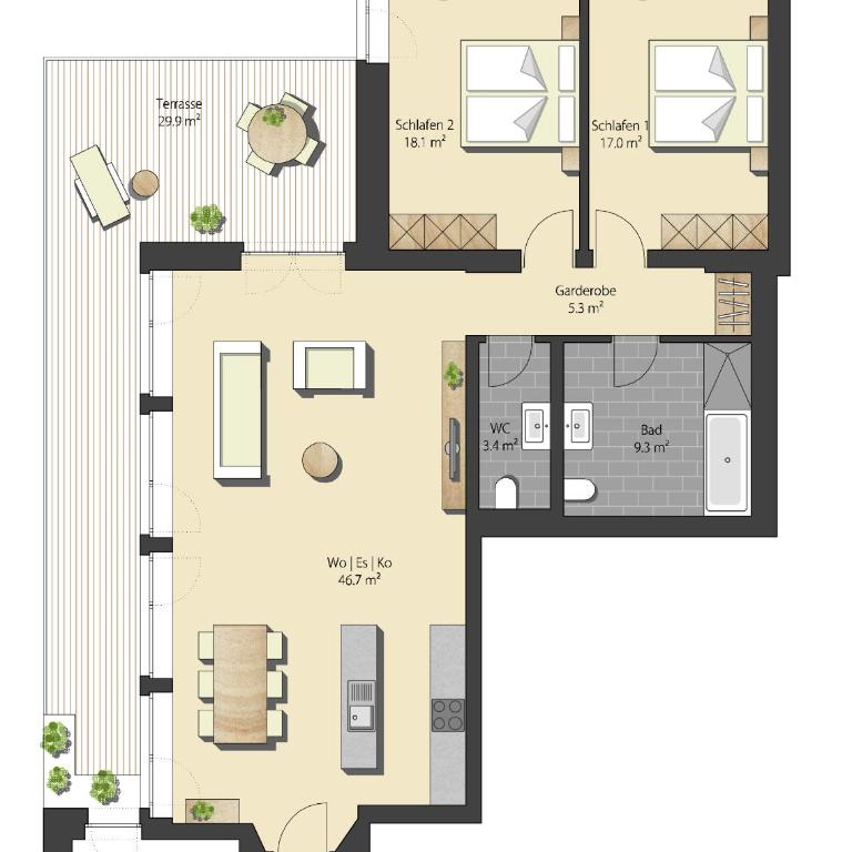 Chalet Zamang - Appartamento con 2 Camere da Letto - 14