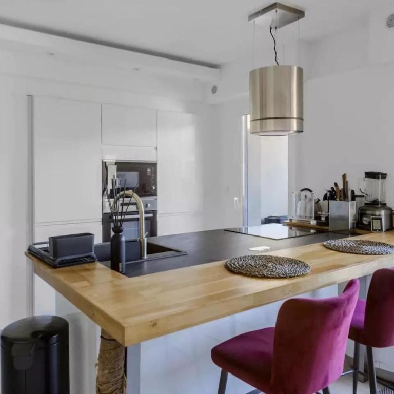 Calme T2 Le Cannet, parking, terrasse et climatisation - Appartement avec Terrasse - 2