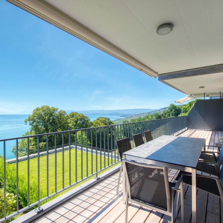 Flat with view of Lake Léman & swimming pool - Appartement 2 Chambres - 6