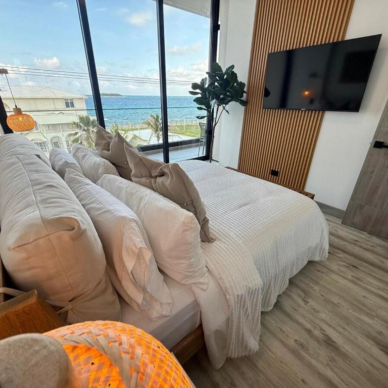 Lujoso apartamento con balcón y vista al mar - One-Bedroom Apartment with Sea View and Balcony - 24