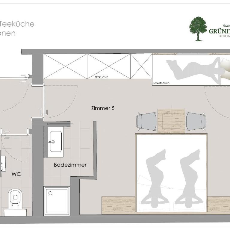 Grünitzerhof - Dreibettzimmer - 2
