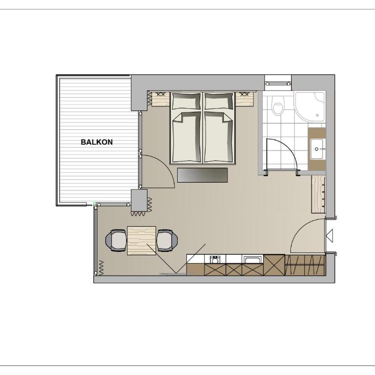 Twentyone Living Boutique Aparthotel - Studio mit Balkon - 1