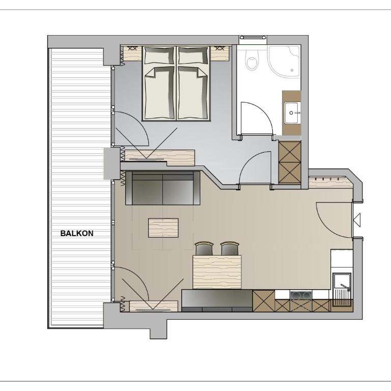 Twentyone Living Boutique Aparthotel - Apartment mit 1 Schlafzimmer und Balkon - 1