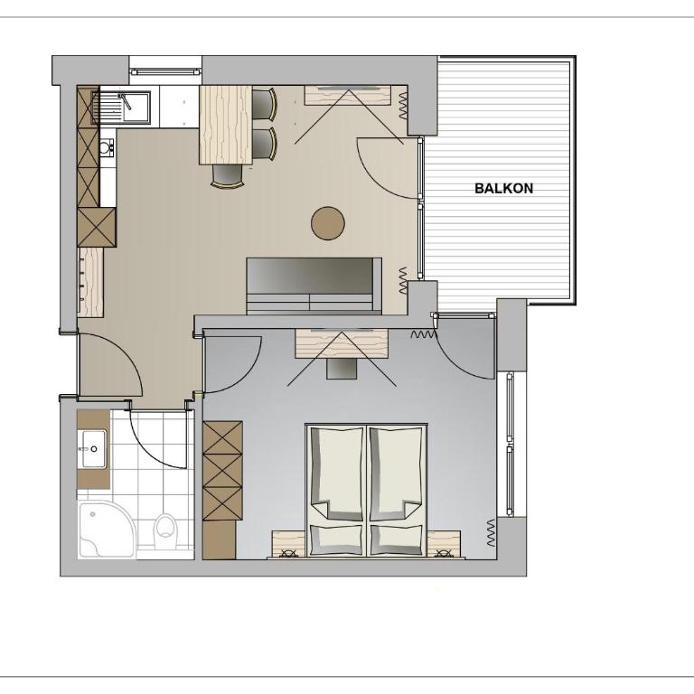 Twentyone Living Boutique Aparthotel - Apartment mit 1 Schlafzimmer und Balkon - 1