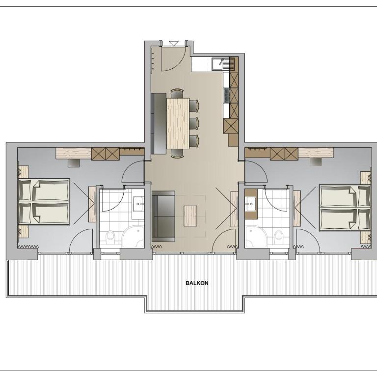 Twentyone Living Boutique Aparthotel - Apartment mit 2 Schlafzimmern und Balkon - 1