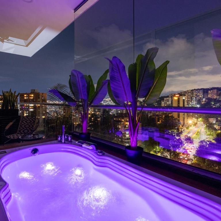Skyline 11th Floor Mountain View, Private Jacuzzi, AC King Bed - One-Bedroom Apartment - 32