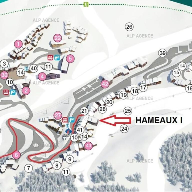 Résidence Les Hameaux I - Studio 3/4 pers - LES HAMEAUX 1 - 165H1 - PLAGNE VILLAGES MAE-9374 - Studio - 13