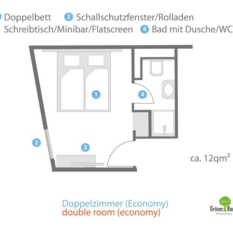 Hotel Grüner Baum - Economy Doppelzimmer - 7