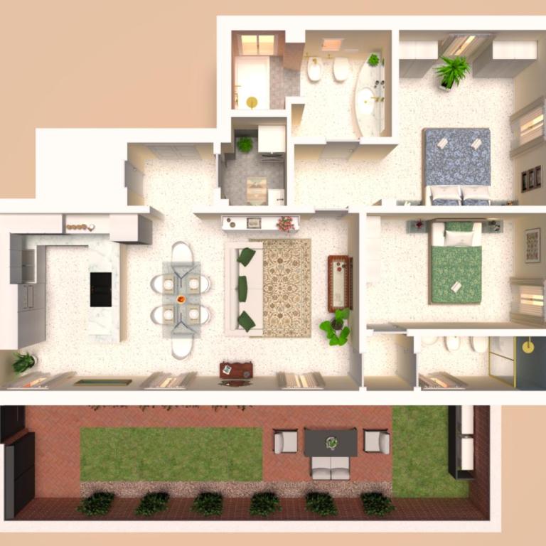 Dimora elegante con esclusivo giardino privato - Appartamento con 2 Camere da Letto - 6