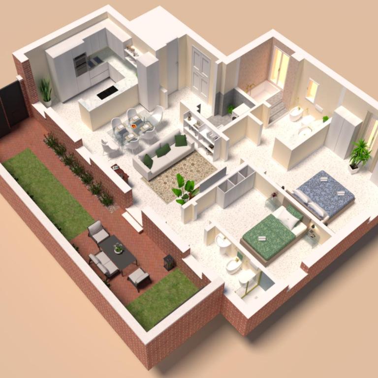 Dimora elegante con esclusivo giardino privato - Appartamento con 2 Camere da Letto - 53