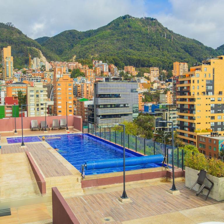 Piscina rooftop y coworking en Chapinero - One-Bedroom Apartment - 57