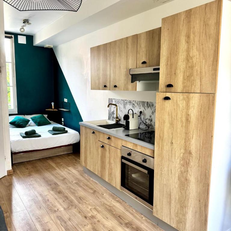 Le Vin Quatre - Studio proche Dordogne et parking privatif - Apartment mit 1 Schlafzimmer - 28