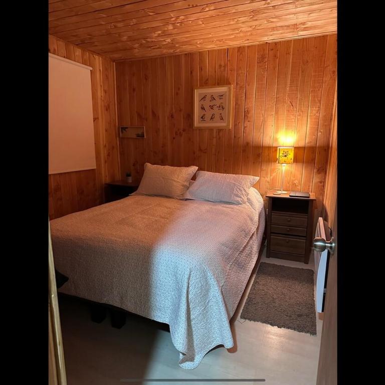 Cabaña de madera con vista al volcán sector camino Huincacara - Two-Bedroom House - 5