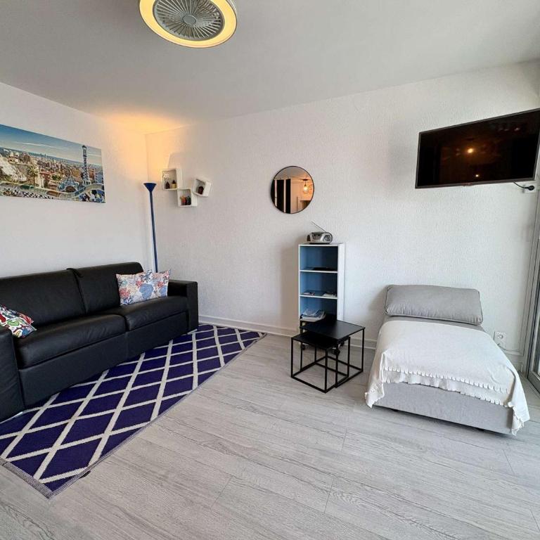 Studio rénové, climatisation - 3 pers., près plage Salis - Appartement 1 Chambre - 3