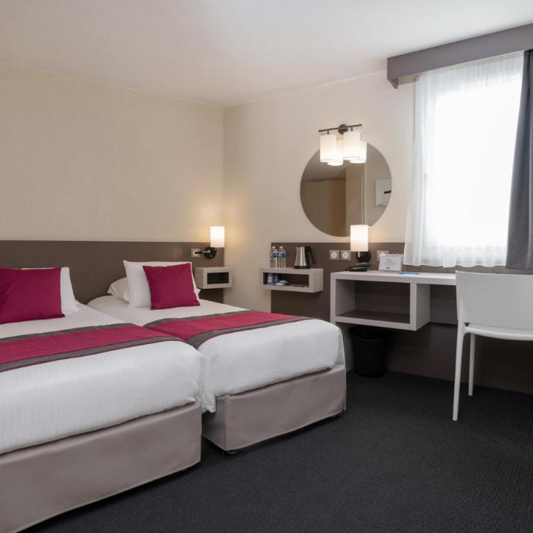 Kyriad Saint-Etienne Centre - Chambre Standard avec 2 Lits Simples - 4