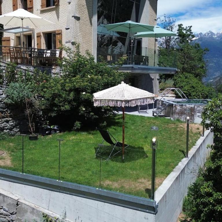 Villa Martina Stalden - Apartment mit 1 Schlafzimmer - 75
