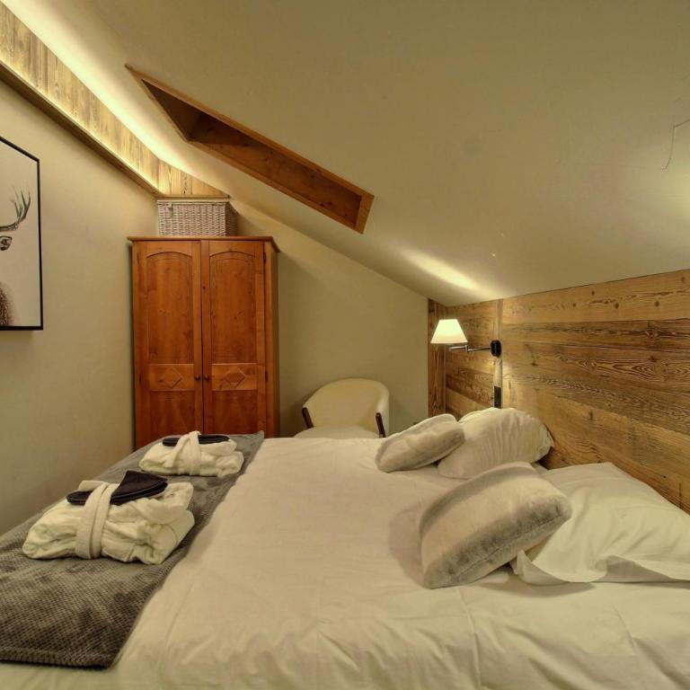 ARC 1950 - Appartement 8 personnes Duplex Cheminée - ski aux pieds - Sauna, Hammam, Jacuzzi, Piscine - Appartamento Premium con 3 Camere da Letto - 15