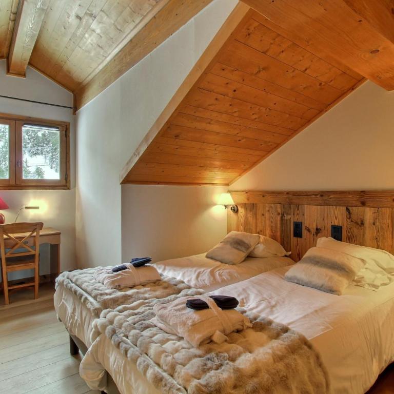 ARC 1950 - Appartement 8 personnes Duplex Cheminée - ski aux pieds - Sauna, Hammam, Jacuzzi, Piscine - Appartamento Premium con 3 Camere da Letto - 12