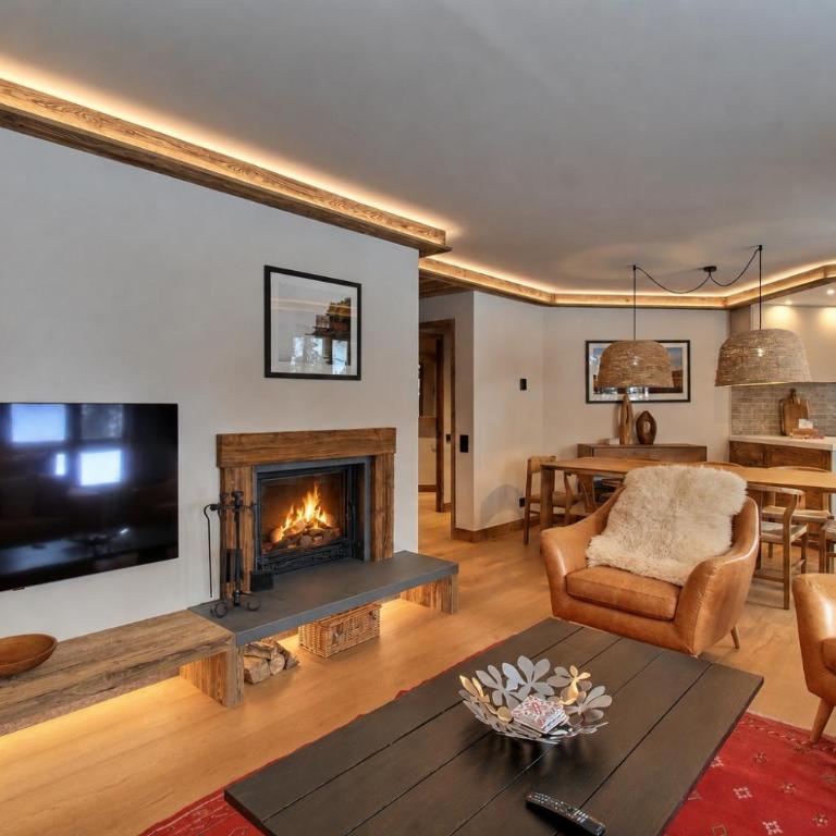 ARC 1950 - Appartement 8 personnes Duplex Cheminée - ski aux pieds - Sauna, Hammam, Jacuzzi, Piscine - Appartamento Premium con 3 Camere da Letto - 6