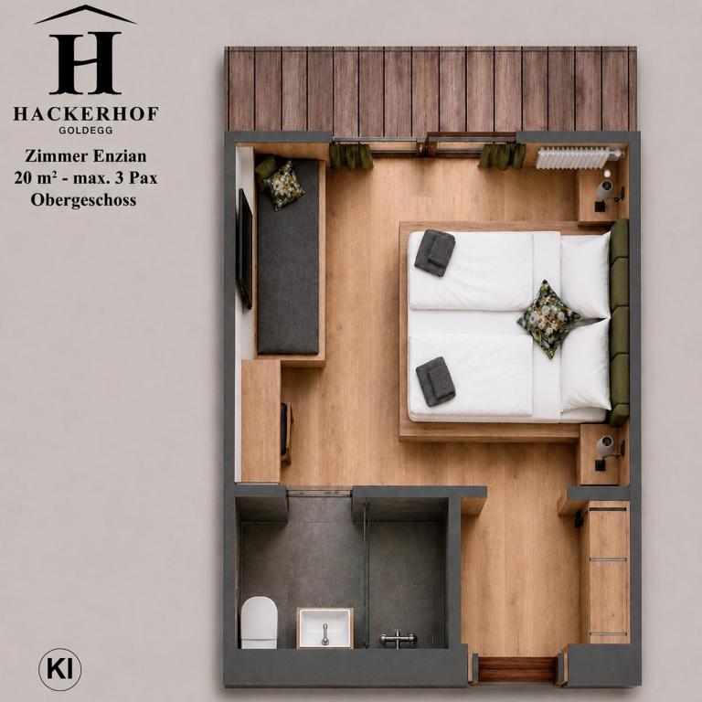 Hackerhof Apartments&Zimmer - Double Room with Balcony - 9