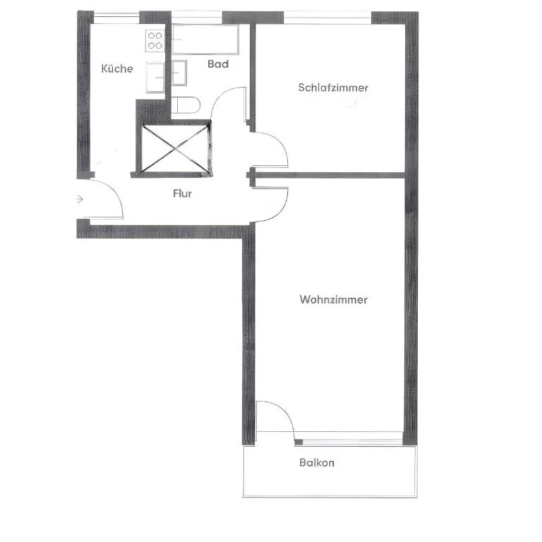 Fewo A6 mit 24-7 geöffneter Sauna - Superior Apartment mit 1 Schlafzimmer und Balkon - 14
