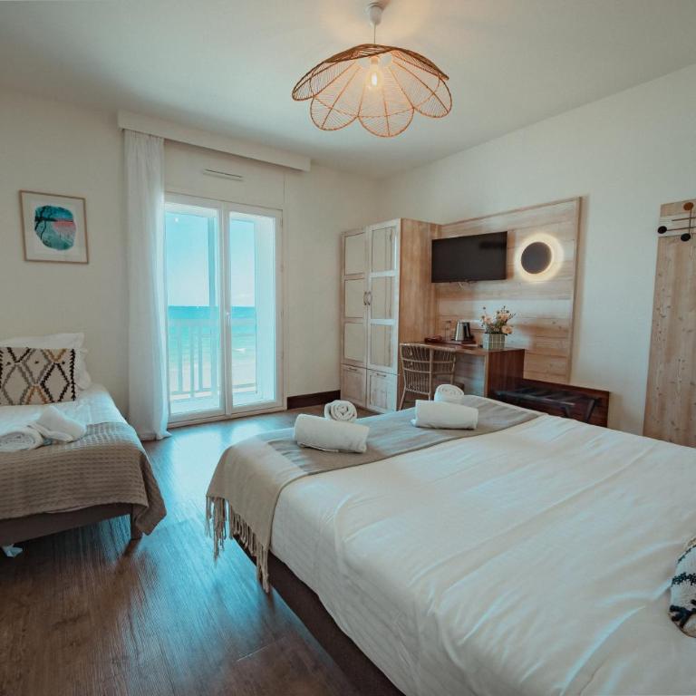 Hôtel Alba Saint-Malo Plage du Sillon - Chambre Triple Deluxe - Vue sur Mer - 2