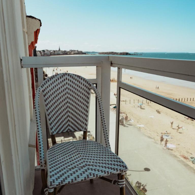 Hôtel Alba Saint-Malo Plage du Sillon - Chambre Double Deluxe avec Balcon - Vue sur Mer - 3