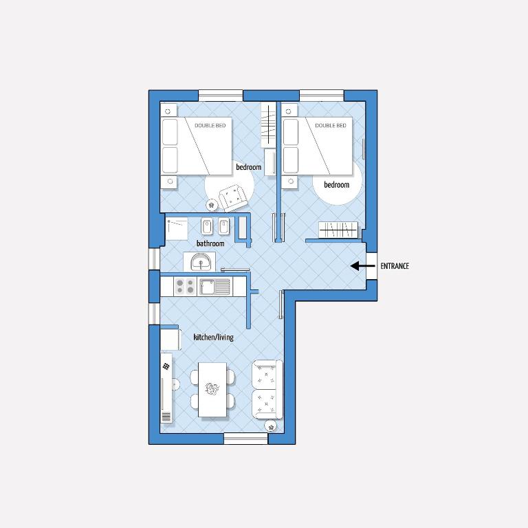 22CAP apartment - Two-Bedroom Apartment - 14