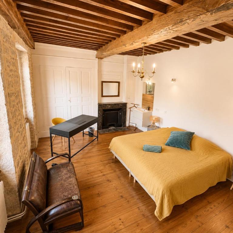 Superbe maison en pierre - Habitación Doble con vistas al parque - 9