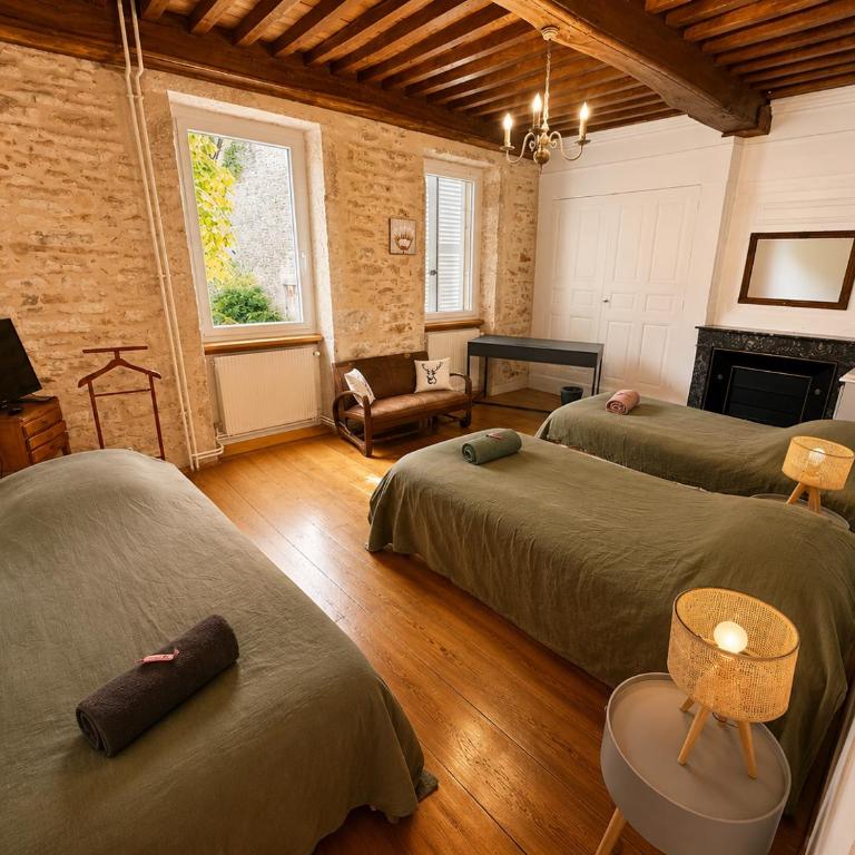 Superbe maison en pierre - Habitación Doble con vistas al parque - 7
