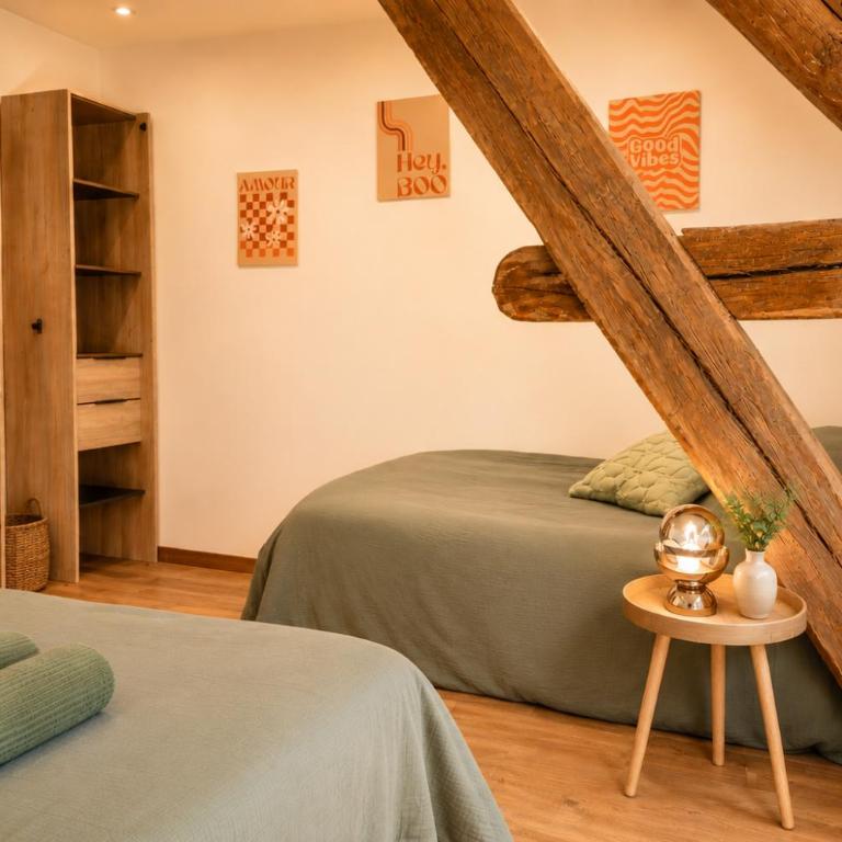 Superbe maison en pierre - Habitación Doble con vistas al parque - 4