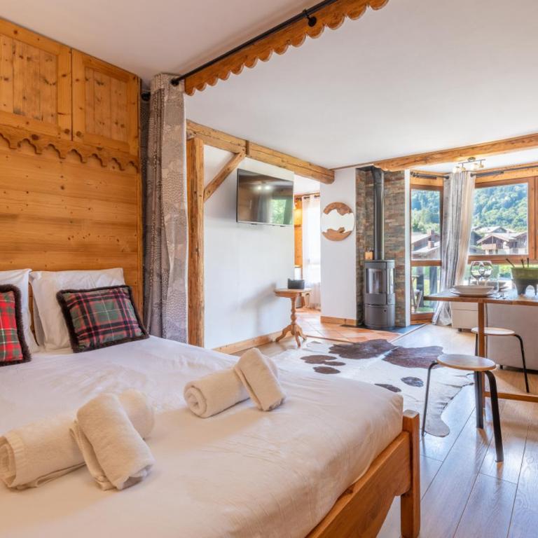 Prarion - Modern apartment 4 pax Next to Ski lift - By Cozee Rentals - Appartement 1 Chambre avec Balcon et Vue sur les Montagnes - 10