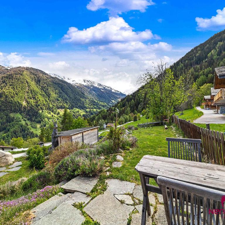 Charmant chalet authentique de montagne Bleusy- Nendaz idéal couple et famille - Apartment mit 2 Schlafzimmern und Bergblick - 31