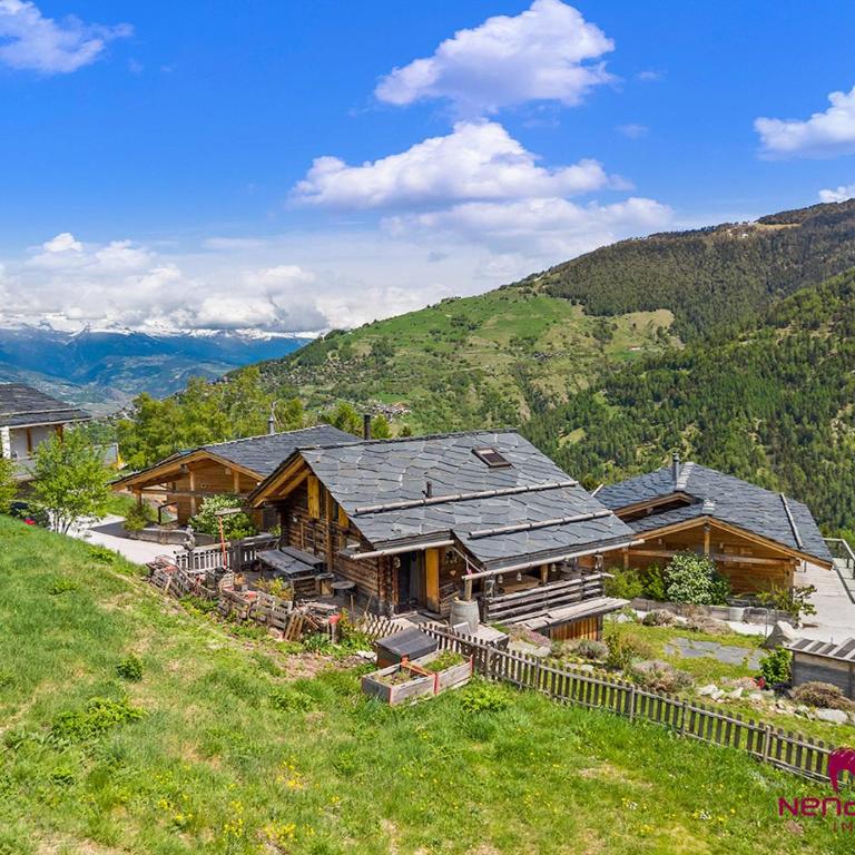 Charmant chalet authentique de montagne Bleusy- Nendaz idéal couple et famille - Apartment mit 2 Schlafzimmern und Bergblick - 25