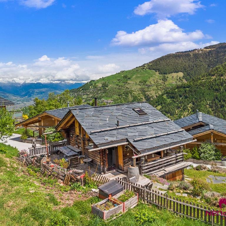 Charmant chalet authentique de montagne Bleusy- Nendaz idéal couple et famille - Apartment mit 2 Schlafzimmern und Bergblick - 37