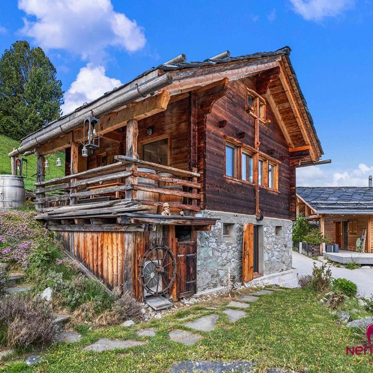 Charmant chalet authentique de montagne Bleusy- Nendaz idéal couple et famille - Apartment mit 2 Schlafzimmern und Bergblick - 3
