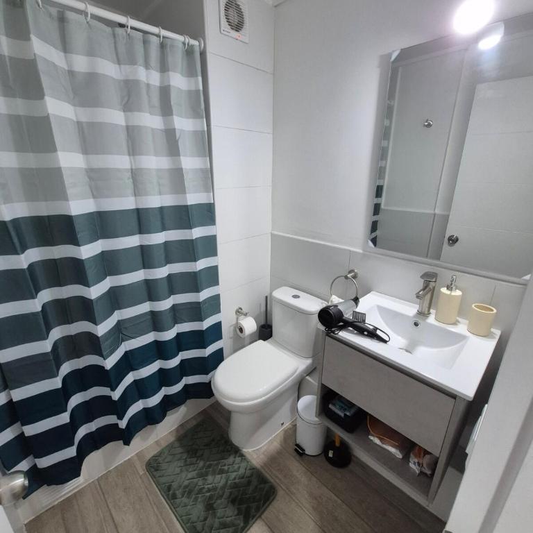 Departamento NUEVO cerca del metro, Movistar Arena para 2 D014 - One-Bedroom Apartment - 12