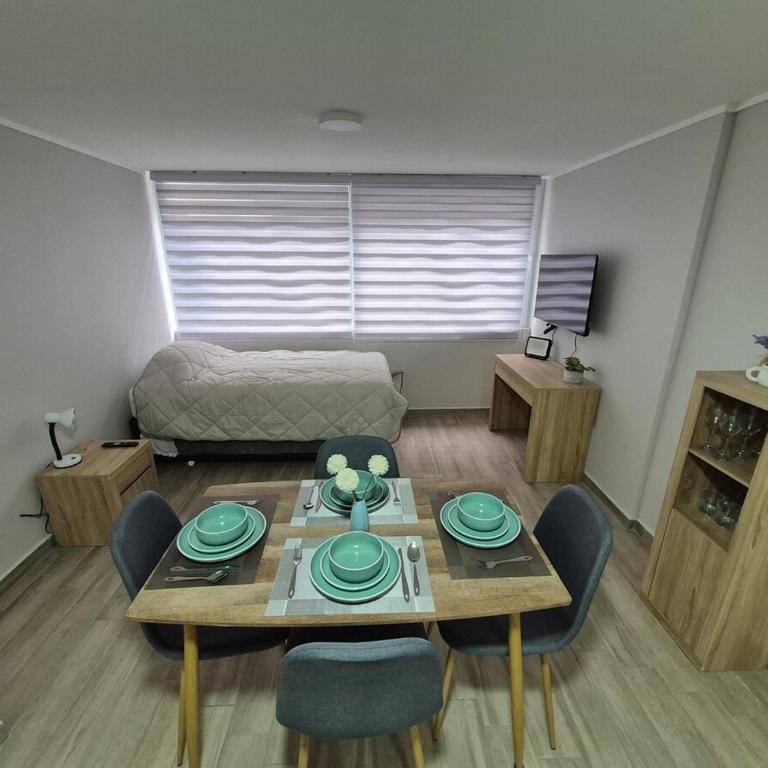 Departamento NUEVO cerca del metro, Movistar Arena para 2 D014 - One-Bedroom Apartment - 13