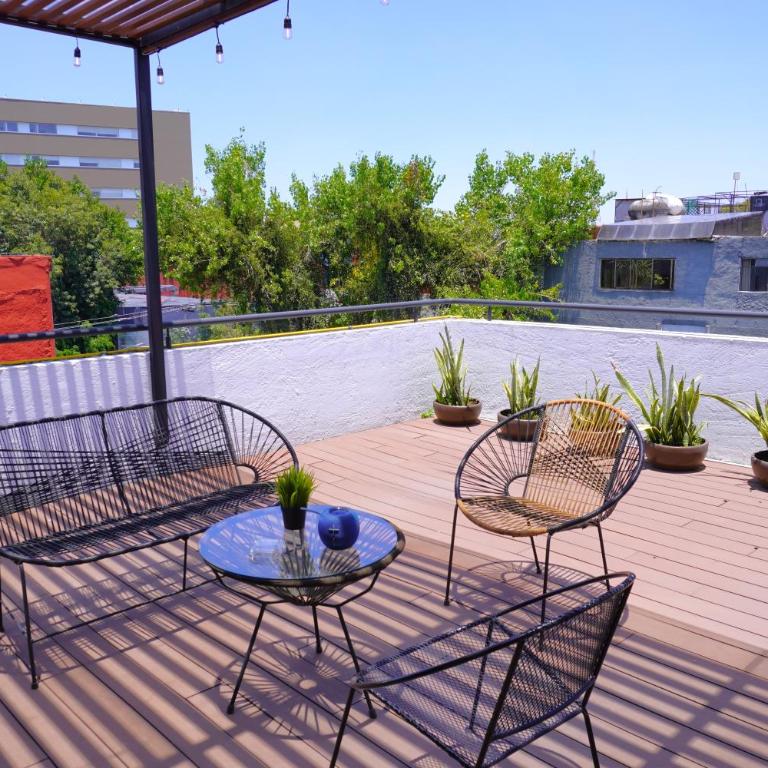Linda terraza en la vibrante Roma Norte - Appartement 2 Chambres - 34