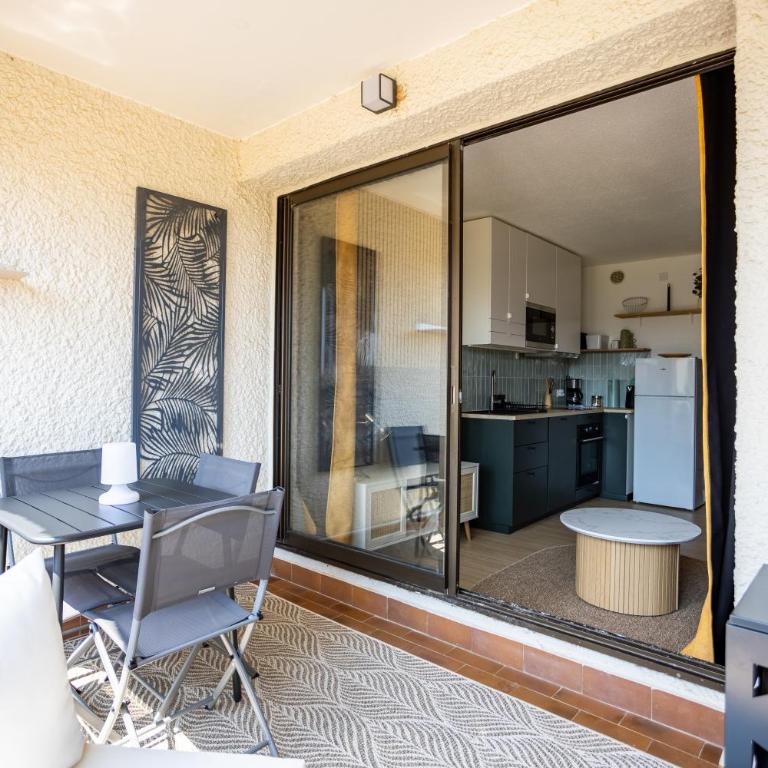 Duplex Vue Lac à Cap Coudalère, Piscine et Parking Le Barcares - Apartment mit 1 Schlafzimmer - 12