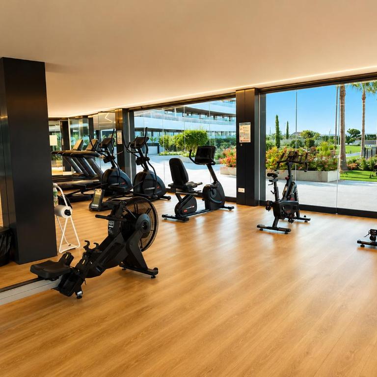 LolaBeachfront - Indoor Heated Pool & Spa - Premium Gym - Private Garden - 5 min Train to Airport - Deluxe Apartment mit 1 Schlafzimmer und Gartenblick - 42