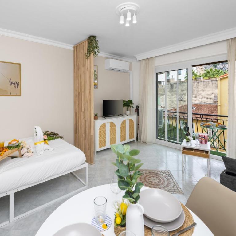 L'ESPADON - Cosy studio - Proche mer - Menton garavan - Studio avec Balcon - 5