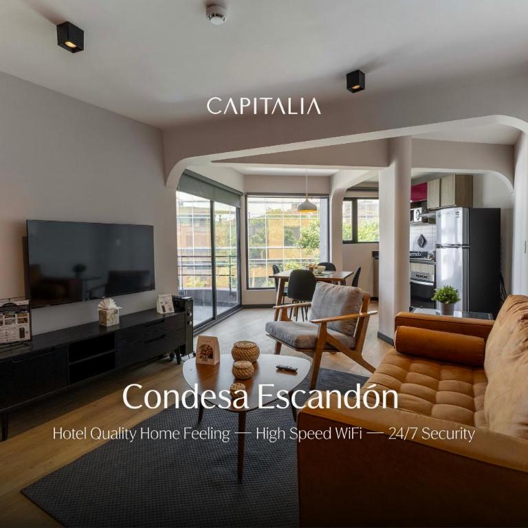 Capitalia Condesa Escandon - Premium Apartment, 2 Bedrooms, Terrace - 7