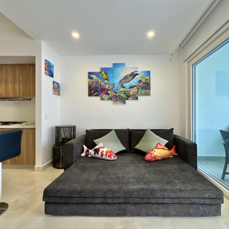 Vista Azul Sleek beachfront 1-bedroom condo with stunning bay views - One-Bedroom Apartment - 12