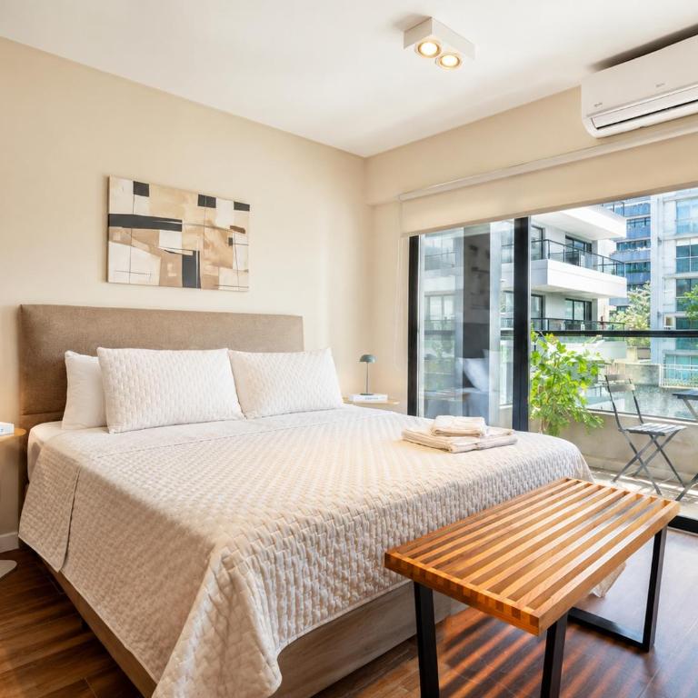 Depto moderno con balcón, piscina y gimnasio en Palermo - One-Bedroom Apartment - 1