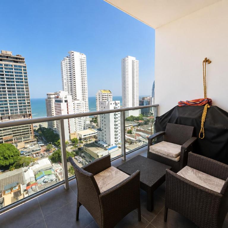 Great apartment in Bocagrande with sunset & beach view - Apartamento de 1 dormitorio - 18