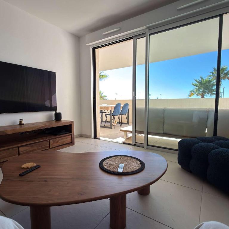 Superbe appartement en bord de mer avec jacuzzi et vue imprenable a Valras Plage - Appartement - 3