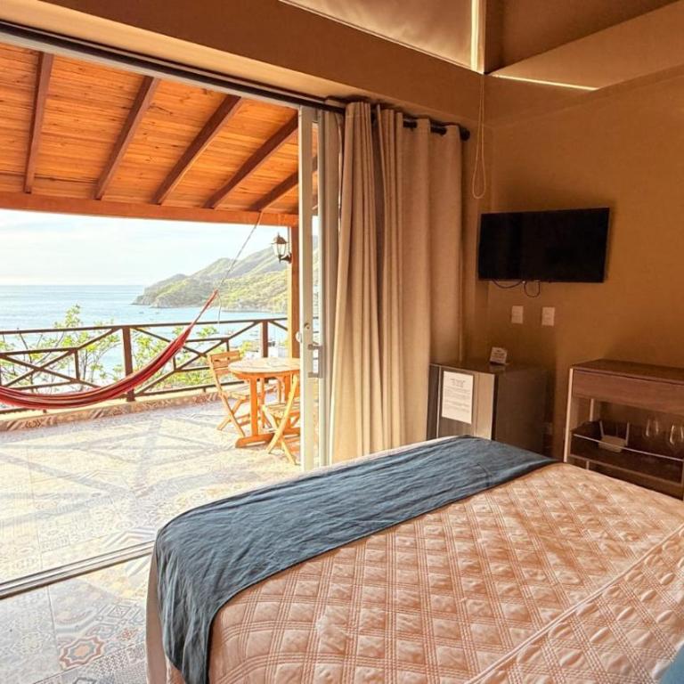 Cabañas Paraiso - Habitación Triple con vistas al mar - 4
